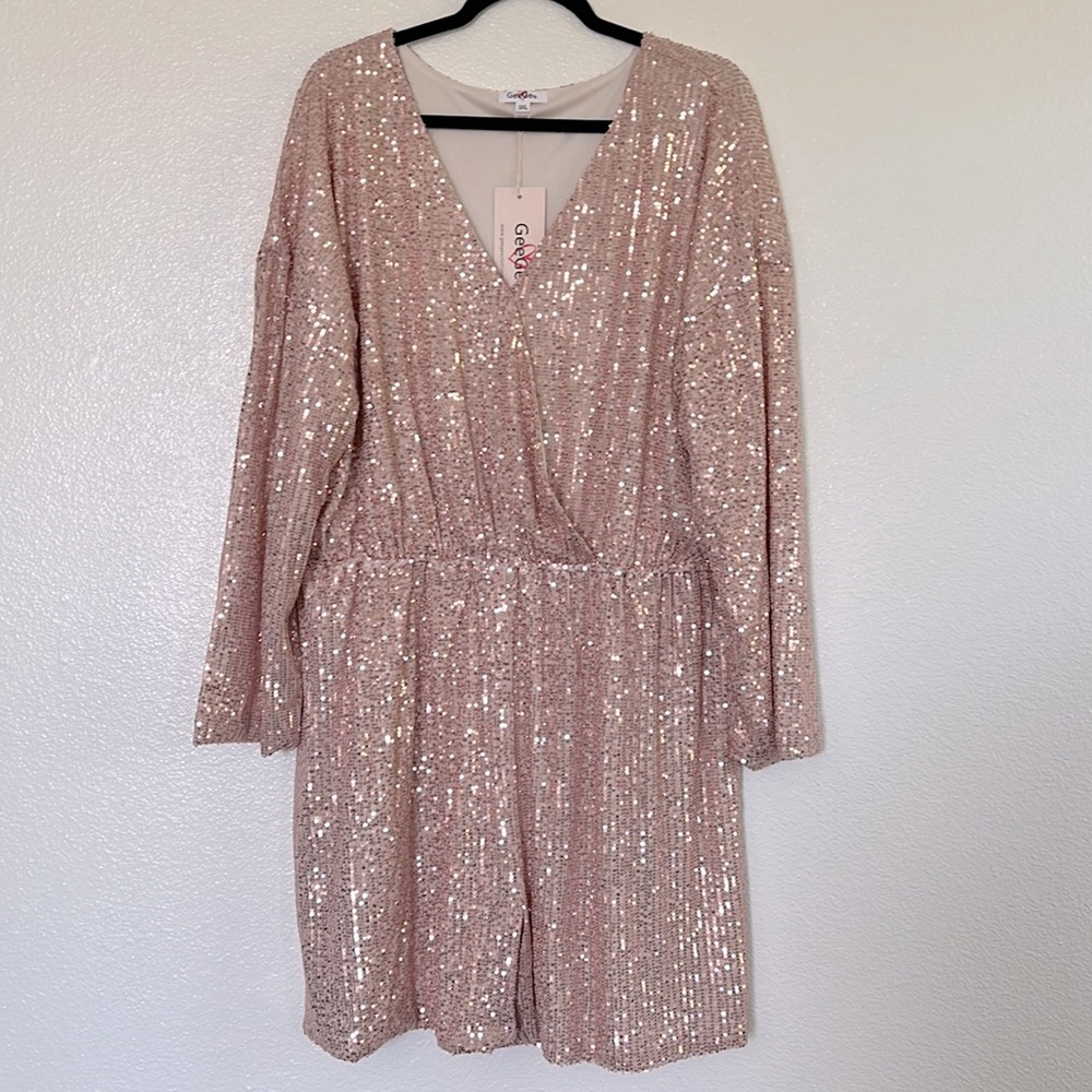Rose Gold Sequin Romper
